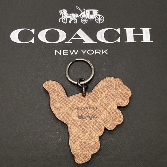 COACH X Rexy by ZHU JINGYI Key Fob Bag Charm Keychain 75534 Dinosaur Rare - Picture 5 of 6